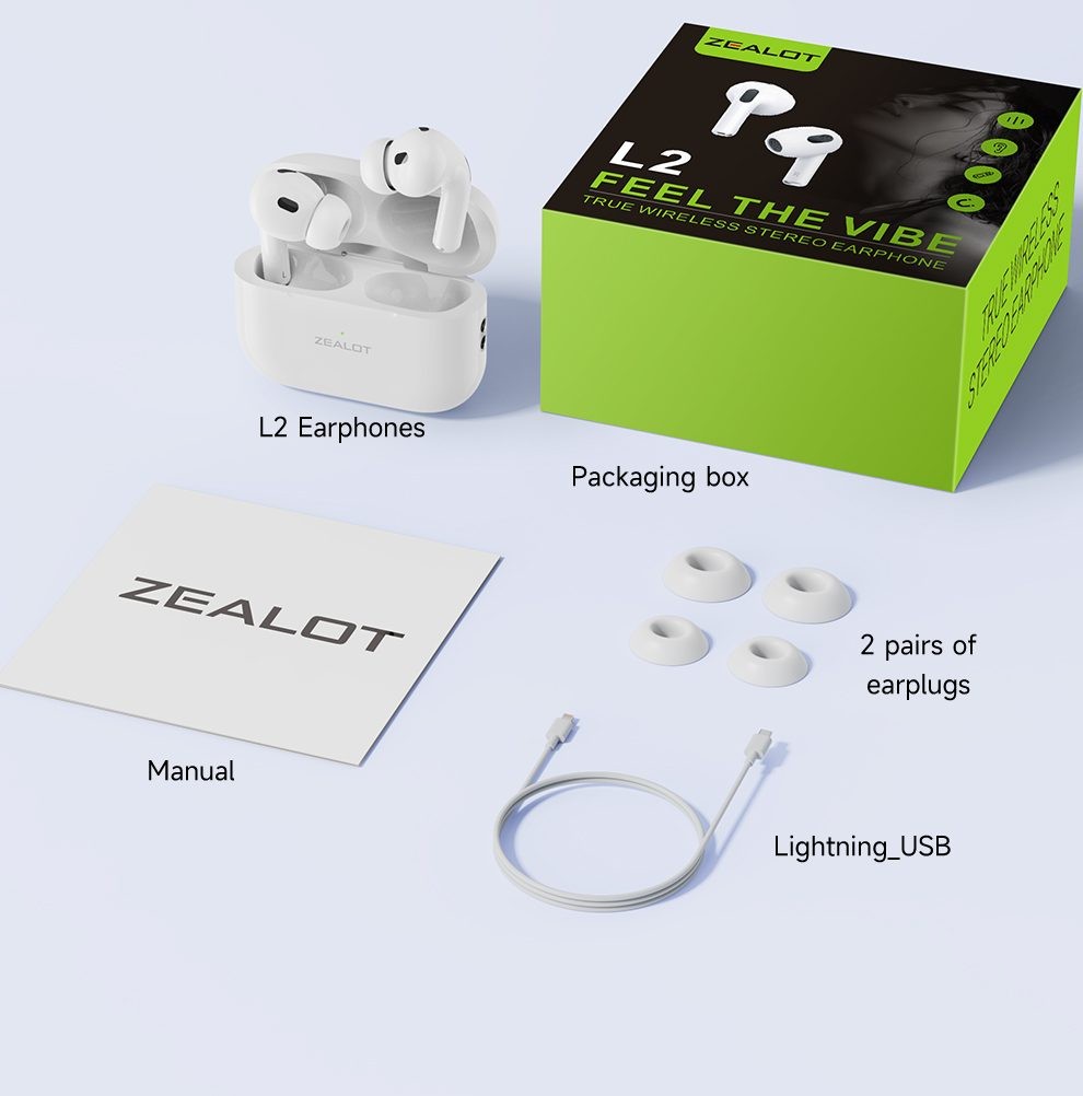 Zealot EarPods Pro: Premium Wireless Earbuds for True Stereo Sound