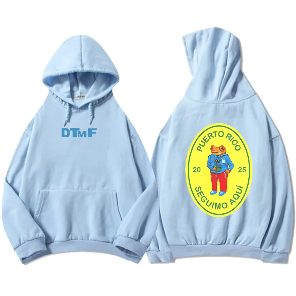 Color: Beige, Size: XS - DTMF Deb? Tirar Más Fotos 2025 New Album Hoodies Bad Bunny Singer Printing Sweatshirts Men Women Clothing Sudaderas Hombre Male