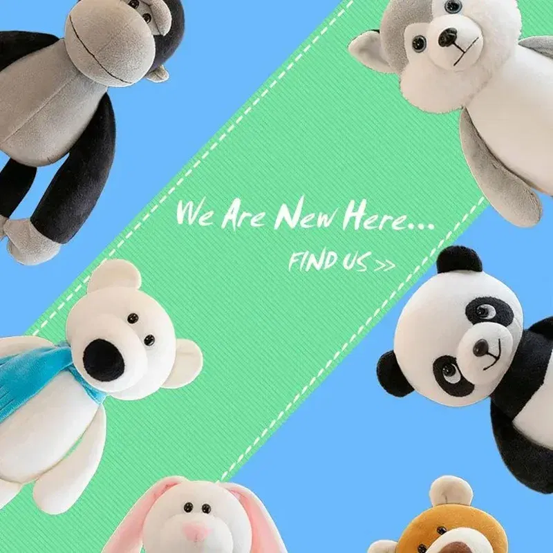 Color: PURPLE, Height: 11cm-30cm - Stuffed Plush Animals Toys Soft Dolls Jungle Lion Elephant Tiger Dog Fox Monkey Deer Children Gift Kawaii Baby Kids Hobbie Toys