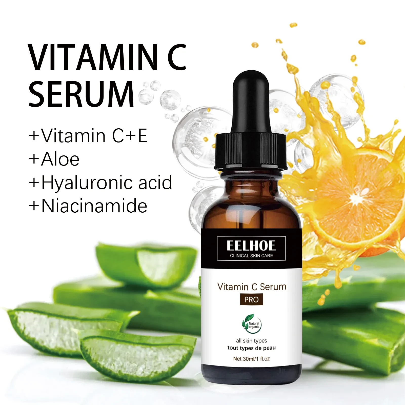 Vitamin C Serum For Reducing The Appearance Of Fine Lines, Firming, And Moisturizing The Skin For A More Youthful Complexion
