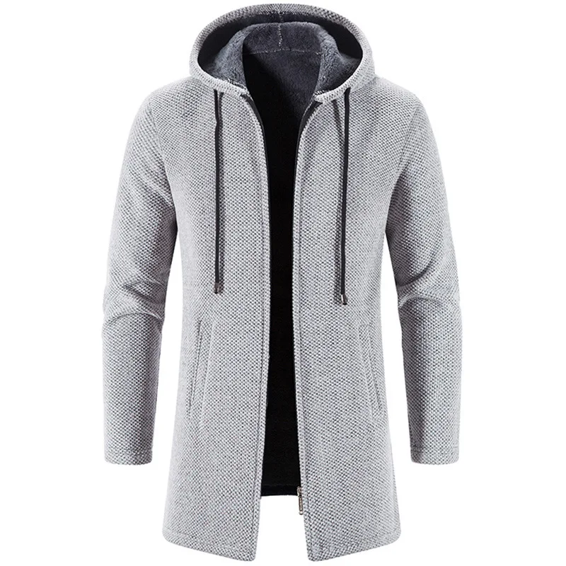 Color: black, Size: XXL - 2025 New Autumn Men's Long Sleeve Sweatshirts for Men with Zipper Hooded Mens Oversize Winter Top Jacket Coat Warm Streetwear