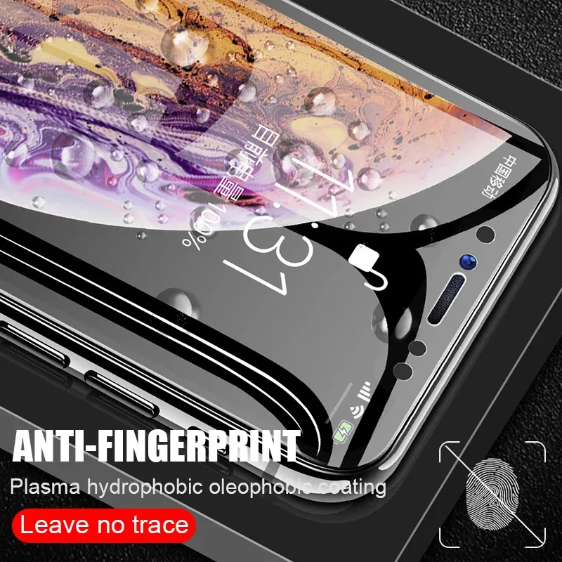 Color: Lucent - Protective Hydrogel Film for iPhone XS Max X XR Screen Protector for iPhone XR X XS Max (Not Glass) Protection Protect Foil Film