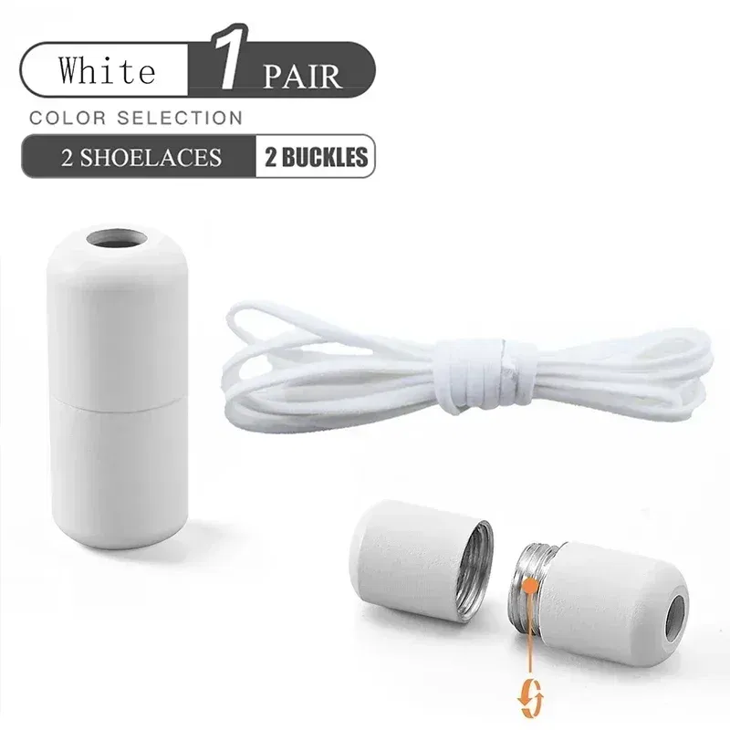 Color: Gold, Length: 100cm - Elastic No Tie Shoelaces Semicircle Shoe Laces for Kids and Adult Sneakers Shoelace Quick Lazy Metal Lock Laces Shoes Strings