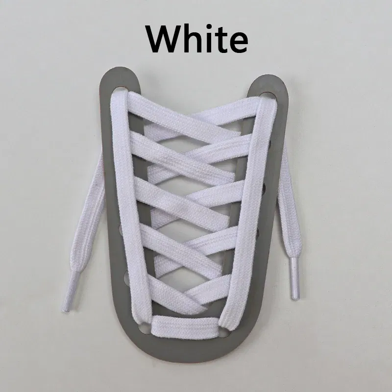 Color: WHITE, Ships From: CHINA, Length: 100cm - 1 Pair Flat Shoelaces for Sneakers Rugged Wear-resistant Classic Canvas Sports Shoe Laces Women Men Shoelace Solid Double Cotton