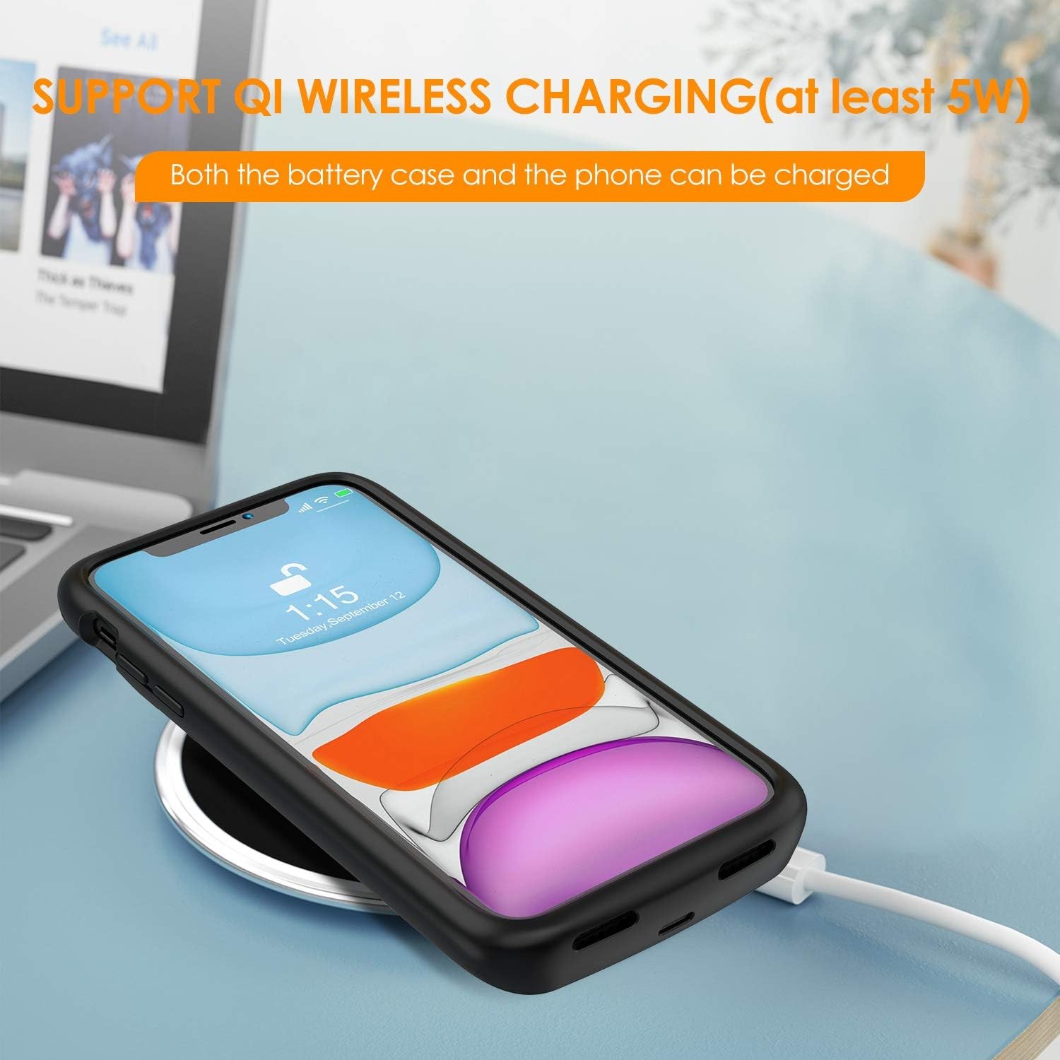 iPhone 11 Pro Max battery Case, 5000mAh