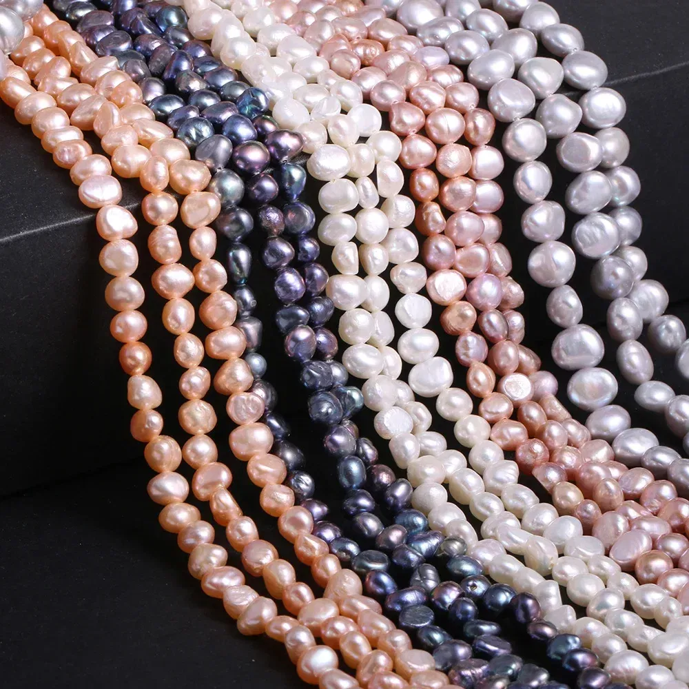 Color: light green, Item Diameter: 20mm - Natural Freshwater Pearl Baroque White pink Irregular Beads for Jewelry Making DIY Earrings Bracelet Necklace Accessories
