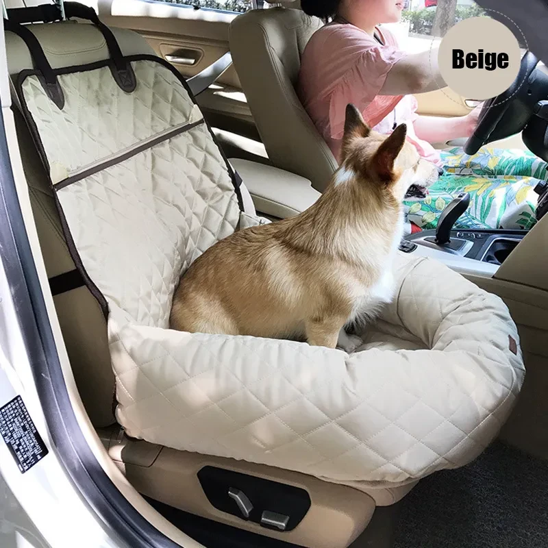 2 In 1 Pet Dog Carrier Folding Car Seat Pad