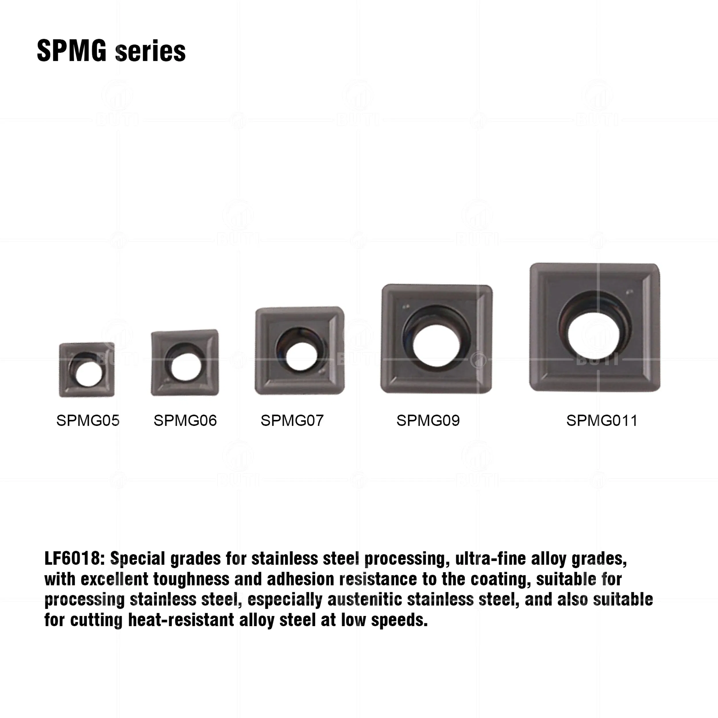 Shank Diameter: 6mm, Angle: 60?° - DESKAR100% Original SPMG050204 SPMG060204 SPMG07T308 SPMG090408 SPMG110408 TG LF6018 U Drill Carbide Inserts For Stainless Steel