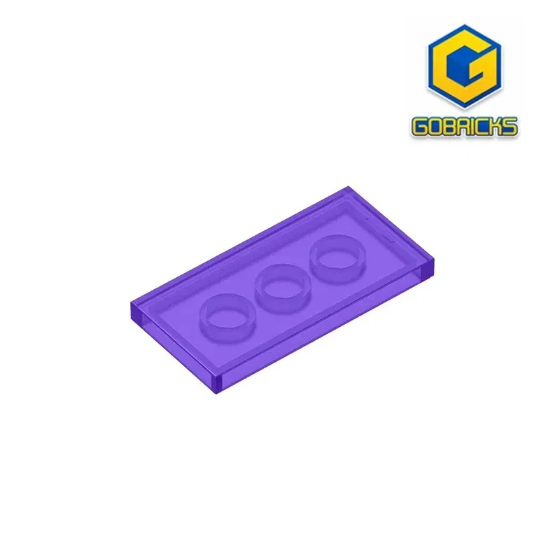 Color: Light Grey - Gobricks GDS-614 Tile 2 x 4 compatible with lego 87079 pieces of children's DIY Educational Building Blocks Technical