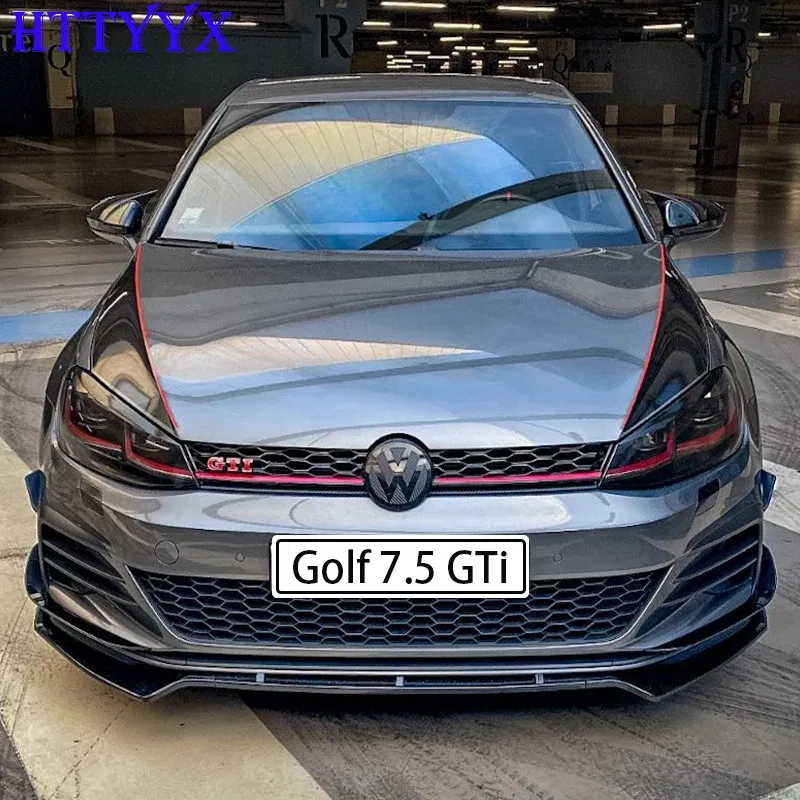 Color: BRIGHT PINK - For Golf 7 7.5 MK7 MK7.5 GTI GTD R R-Line 2012-2020 Maxton Style Front Bumper Splitter Lip Diffuser Body Kit Spoiler Guard
