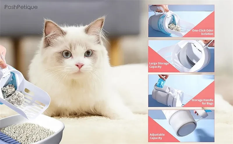 Widen Cat Litter Shovel Scoop with Refill Bag