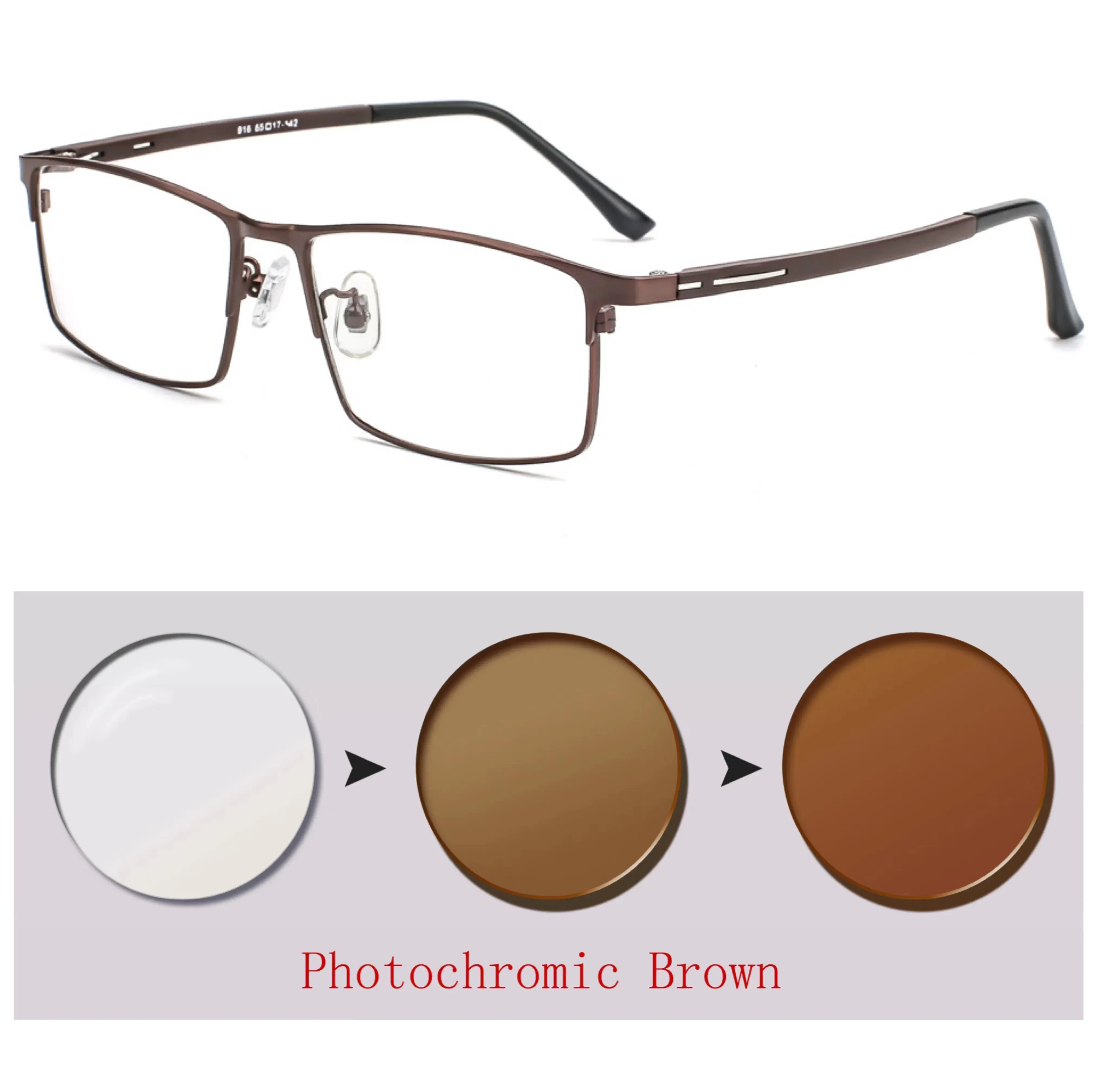Frame Color: Yellow, Ships From: CHINA, Eye Prescription: +50 - Photochromic glasses Men's reading glasses Finished glasses Student myopia glasses 0 + 0.5 + 1 + 1.25 + 1.5 + 1.75 + 2