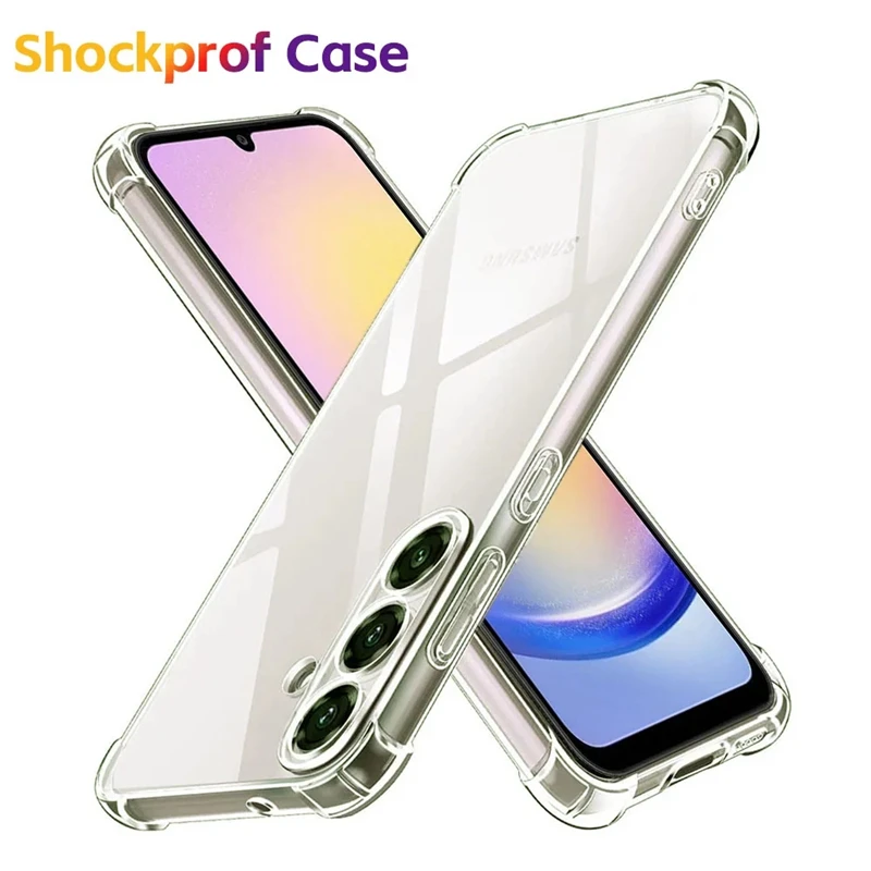 Color: Chocolate - Soft Silicone Clear Phone Case For Samsung A25 A15 5G S24 Ultra S23 Plus A14 A24 A34 A32 A42 A52 A52S A05 A55 Back Cover