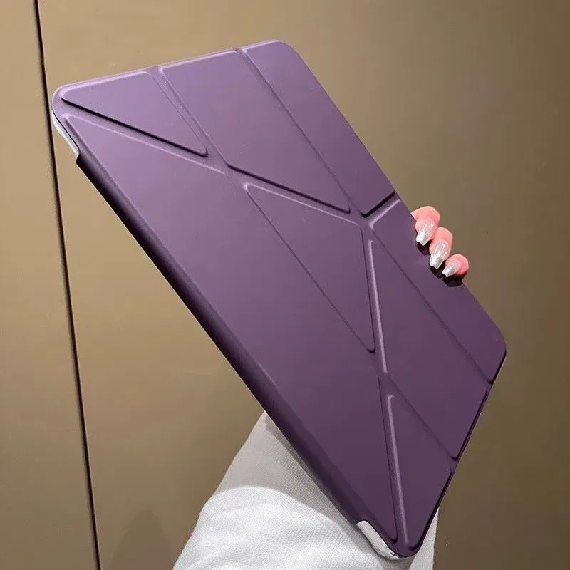 Color: Pink, Size: sixteen - Case Magnetic for iPad Air 11 Cover iPad Air 4 5 10th 10.9 9.7 7th 8th 9th Gen 10.2 3 pro 10.5 11 With Y-Shaped Fold Clasp Funda