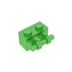 Color: green - MOC PARTS Bricks GDS-652 BRICK 1X2 WITH STICK compatible with lego 30236 children's toys Assembles Building Blocks Technical