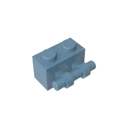Color: green - MOC PARTS Bricks GDS-652 BRICK 1X2 WITH STICK compatible with lego 30236 children's toys Assembles Building Blocks Technical