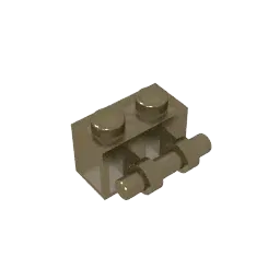 Color: green - MOC PARTS Bricks GDS-652 BRICK 1X2 WITH STICK compatible with lego 30236 children's toys Assembles Building Blocks Technical