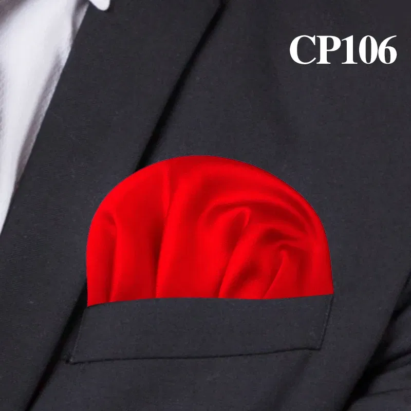 Color: GRAY - Fashion Solid Silk Satin Handkerchief Candy Color Suits Pocket Square For Men Business Chest Towel Hanky Suit Napkin Hankies