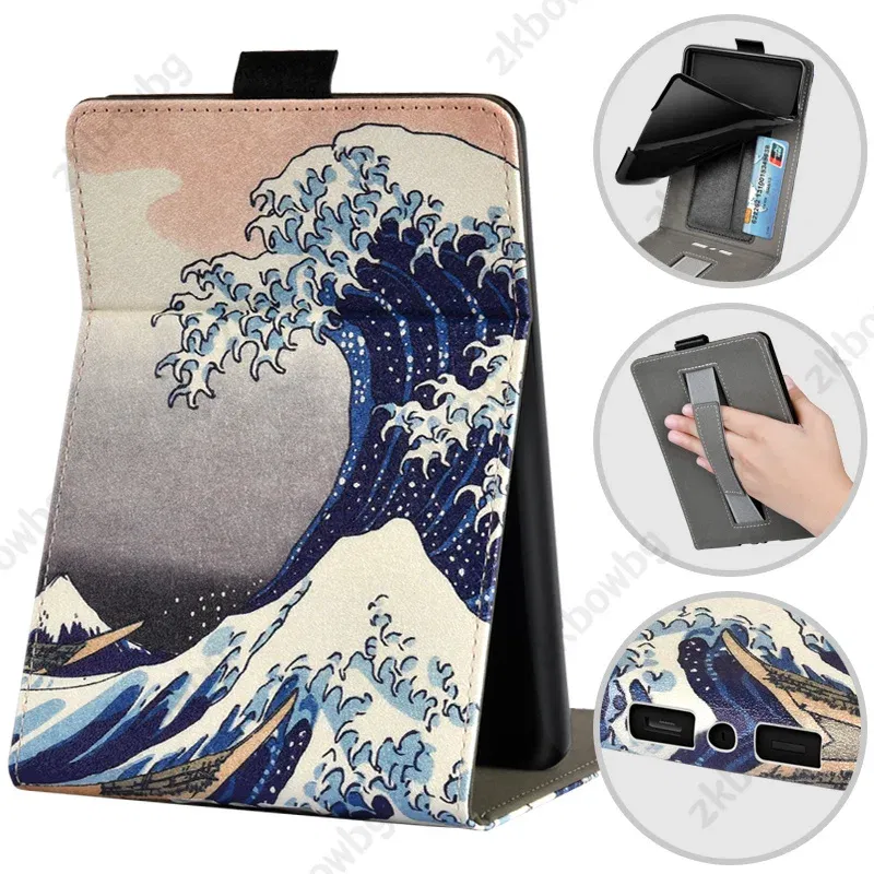 Color: Gold, Size: Sixteen - Cute Smart Case for 6.8' 6'' Kindle Paperwhite Signature 11th Generation Edition 12th 2024 7'' 7th 10th 6th M2L4EK RS23CV Cover