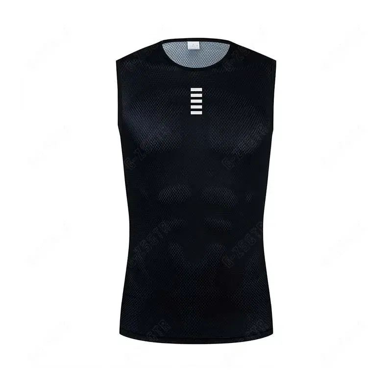 Color: Blue, Size: XL - Cycling Base Layers Reflective Vest White Cycling Jersey Undershirt Quick Dry Elastici Vest Road Bike Jerseys
