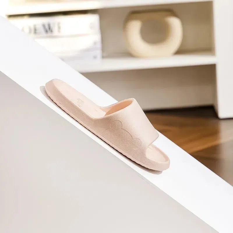 Color: Grass-Green, Shoe Size: 40 - Soft Slippers Couples Home Outdoor Slipper Summer Women Bedroom Thick Bottom Shoes Beach Sandals Men Flip Flops Shower Shoes