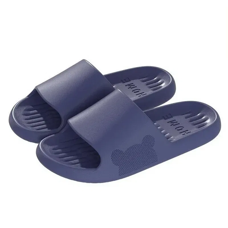 Color: Grass-Green, Shoe Size: 40 - Soft Slippers Couples Home Outdoor Slipper Summer Women Bedroom Thick Bottom Shoes Beach Sandals Men Flip Flops Shower Shoes