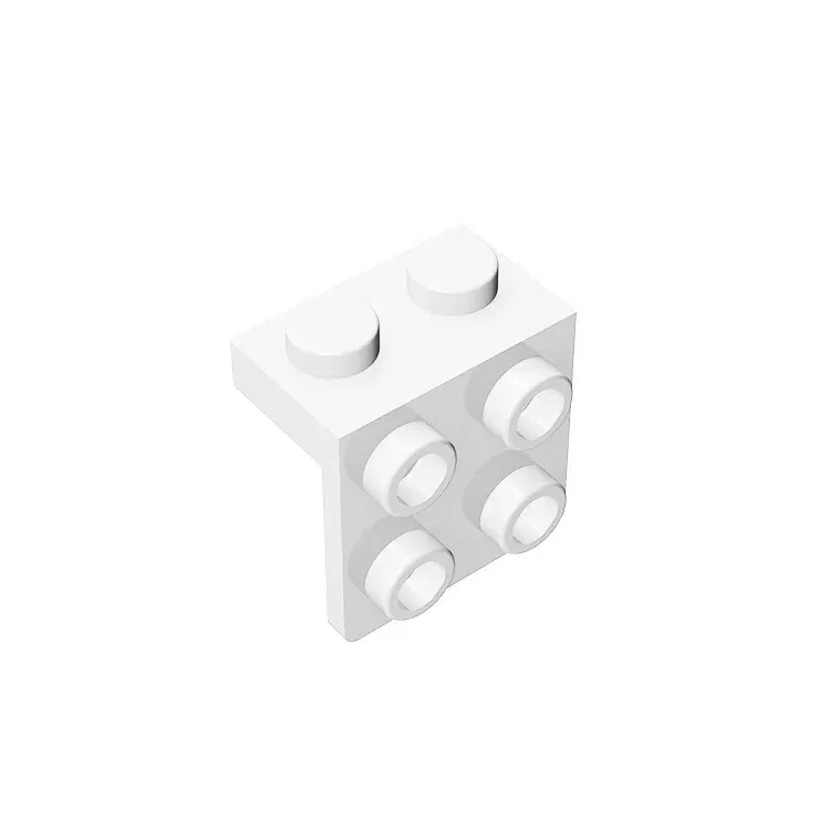 Color: light yellow - Gobricks GDS-641 ANGLE PLATE 1X2 / 2X2 compatible with lego 44728 21712 92411 children's toys Assembles Building Blocks