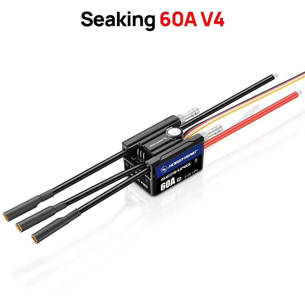 Color: PURPLE - HOBBYWING Seaking Brushless ESC Boat Sensorless ESC 30A 60A 90A 120A 160A V4 Series IP67 Waterpoof Built-in BEC For RC Boats