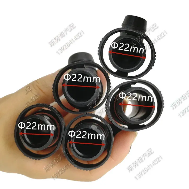 Color: black - 22mm ID18 ID20 exhaust pipe connector plastic exhaust tube fittings 2pcs a lot