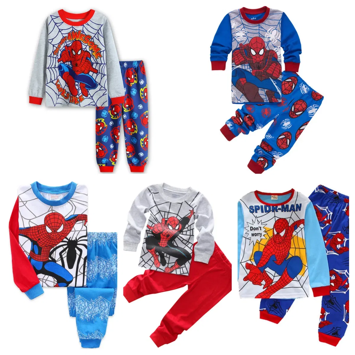 Color: Brown, Kid Size: 18m - kids pajamas set baby pijama boys animal sleepwear girls cute soft nightwear children clothing homewear
