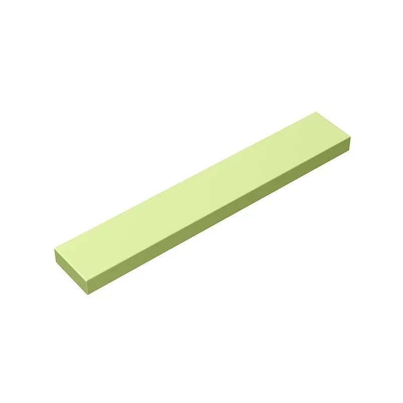 Color: Light Pink - Gobricks GDS-564 Tile 1 x 6 compatible with lego 6636 pieces of children's toys Building Blocks Technical
