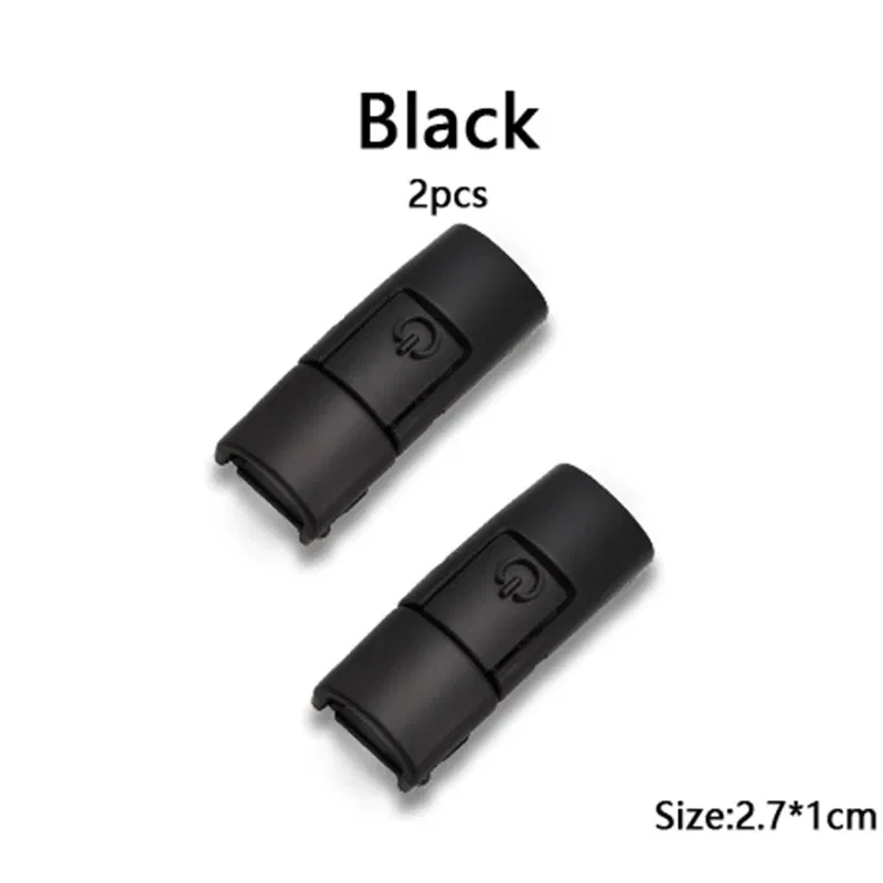 Color: black - Switches Colorful Metal Buckle No Tie Shoe Laces Press Lock Shoelaces Without Ties Elastic Flat Shoelace Sneaker Kids Adult