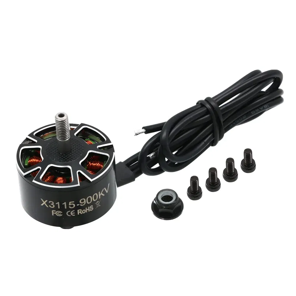 Color: Burgundy - 4pcs UAngel X3115 3115 900KV 1050KV 1200KV 6S Brushless Motor for FPV Freestyle 9inch 10inch Long Range Cinelifter RC Drones