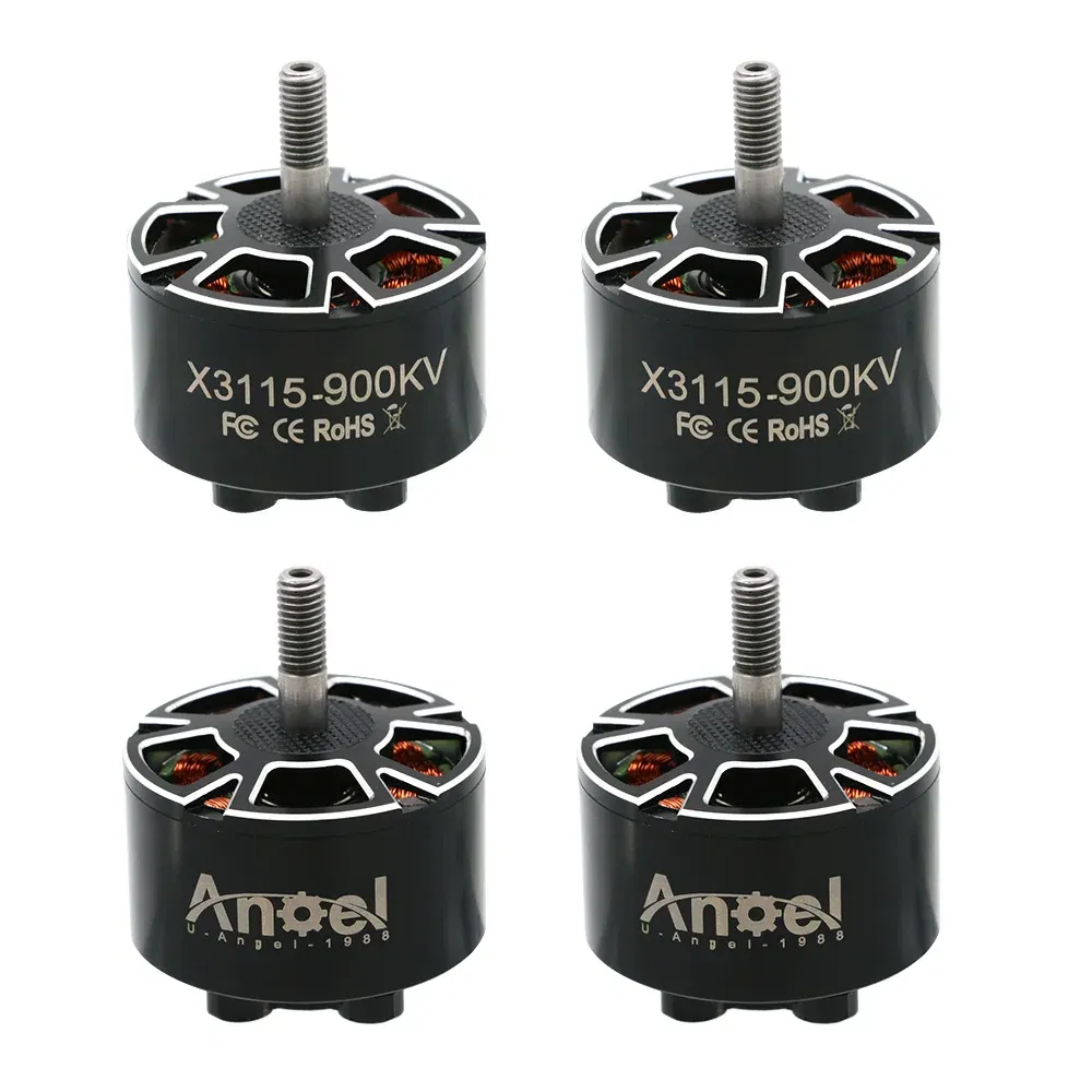 Color: Burgundy - 4pcs UAngel X3115 3115 900KV 1050KV 1200KV 6S Brushless Motor for FPV Freestyle 9inch 10inch Long Range Cinelifter RC Drones