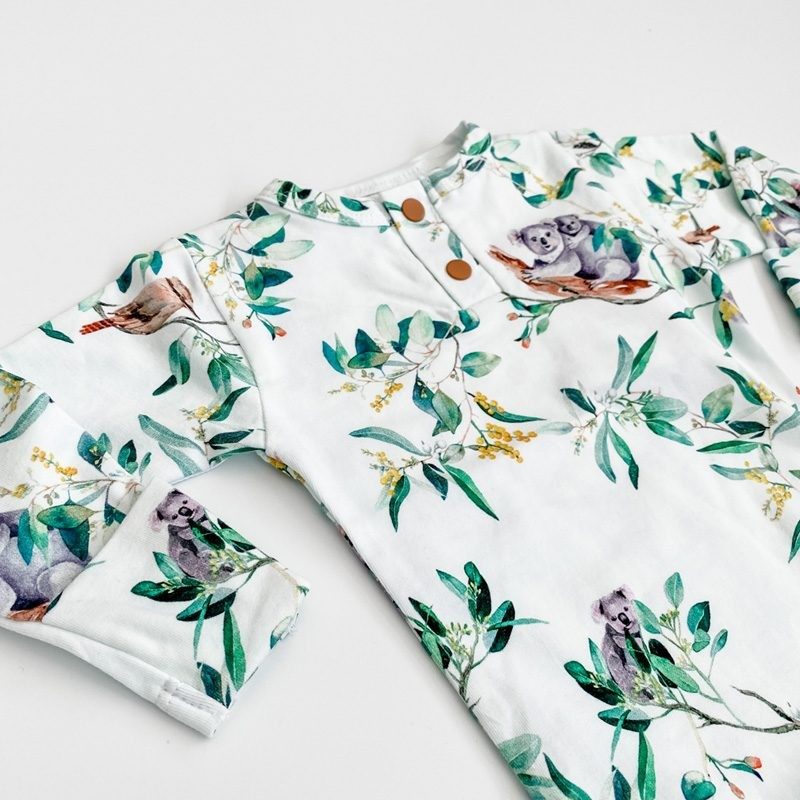 Snuggle Hunny Growsuit | Eucalypt | Newborn