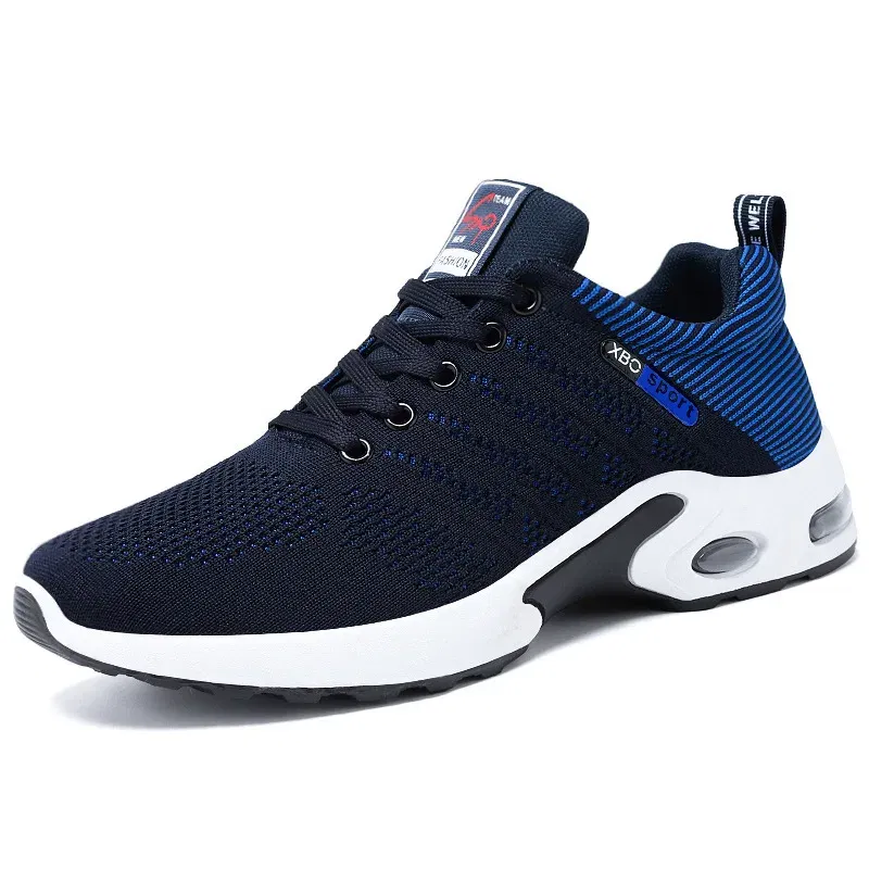Color: GRAY, Shoe Size: 46 - sneakers Men 2025 new men's shoes lace-up running shoes Light casual sneakers
