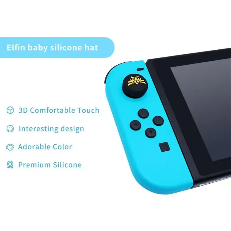 Color: Light Blue, Ships From: CHINA - for Nintendo Switch Joycon Thumbstick Caps Silicone Rocker Case Joystick Cover Protective Cover Joy Con Grip Cap for Switch OLED