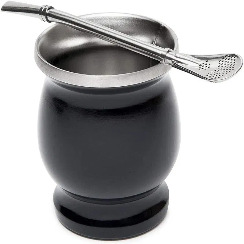Color: Dark Khaki - Ma Dai Tea Cup Argentina Insulated Straw Cup Insulated Cup Simple Gourd Cup Various Styles of Tea Plum Cup