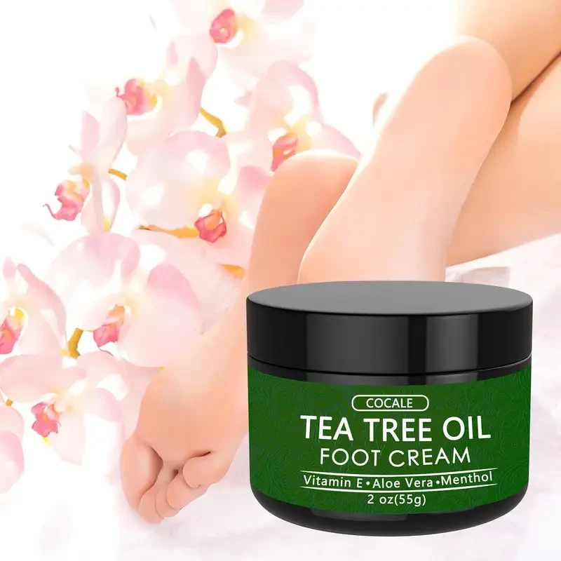 COCALE Tea Tree Oil Foot Cream - Hydrating & Nourishing with Aloe Vera, Hyaluronic Acid & Honey, 2oz