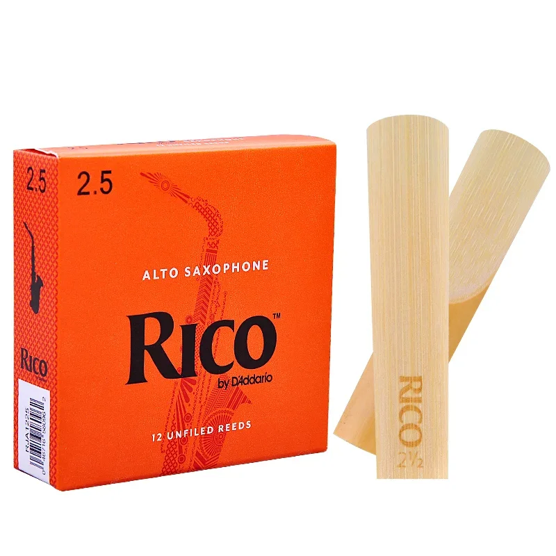 Color: Dark Khaki - USA RICO Orange Box Reeds Eb Alto Bb Soprano Tenor Barione Saxphone Bass Clarinet Classic