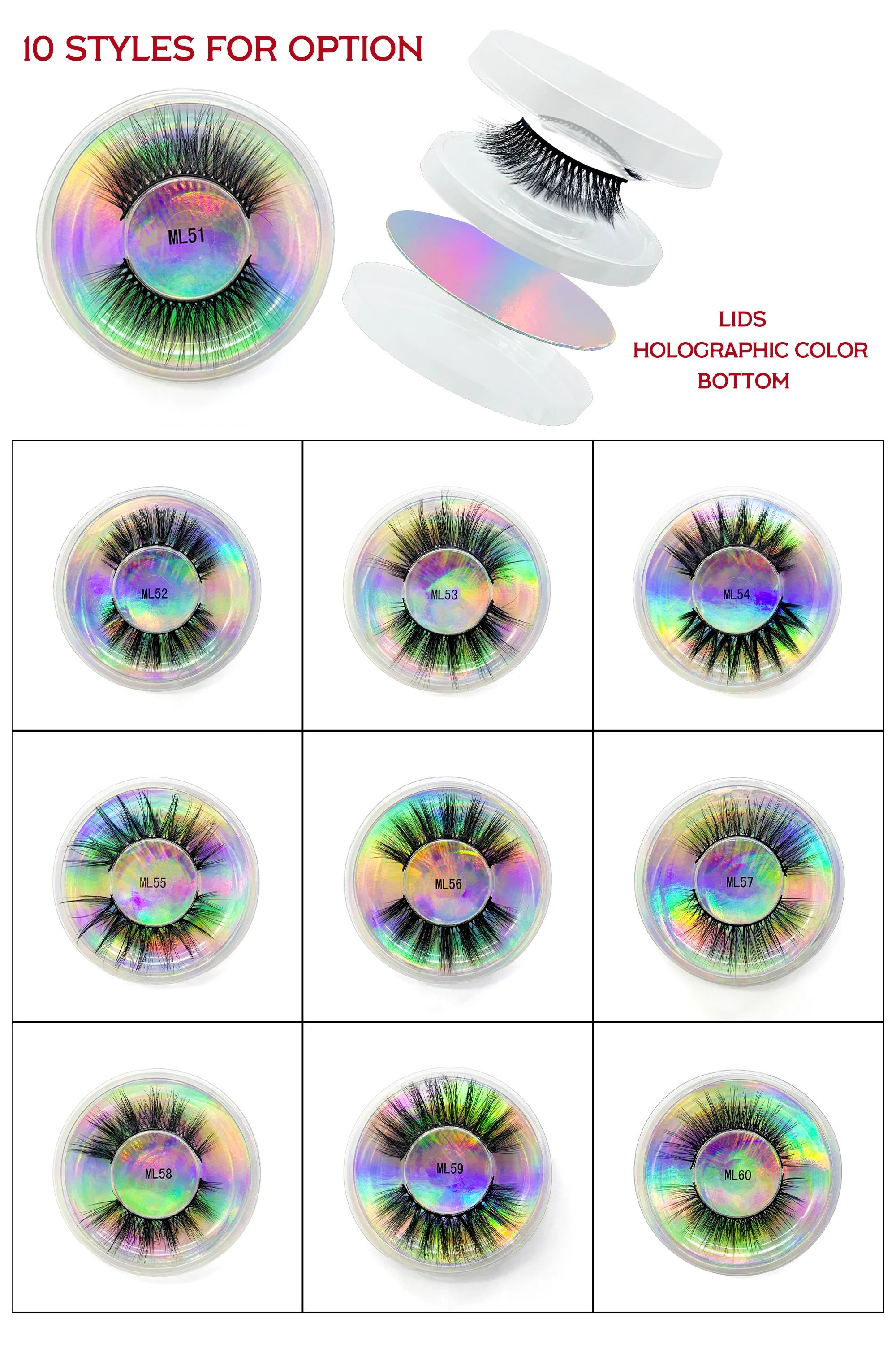 Color: Red Wine, Ships From: CHINA - Fake Eyelashes Wholesale Fluffy False Eyelashes Makeup Eyelash Extension Accessoires Faux Mink Lashes maquiagem