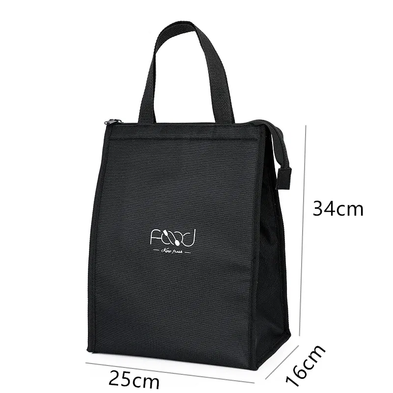 Color: Beige - High-Capacity Portable Insulated Lunch Bag Women Kid Picnic Work Travel Food Thermal Storage Container Bento Box Cooler Tote Bag