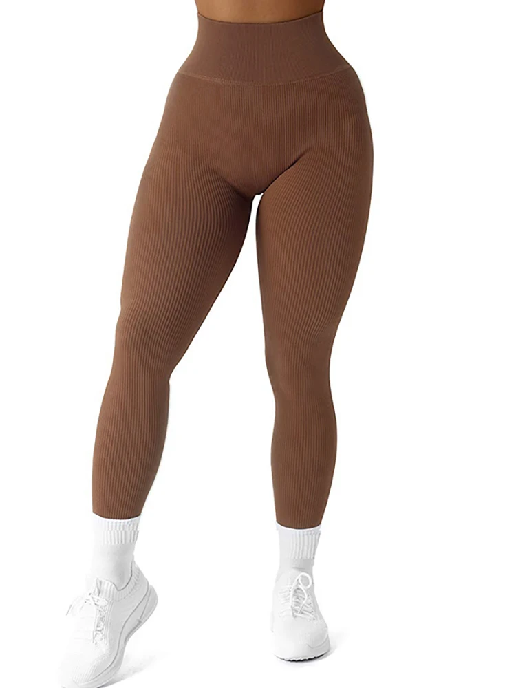 Color: Blue, Size: M - Sexy Gym Leggings Women Fitness Seamless Compression Leggings Women Running Outdoors Activewear Pants