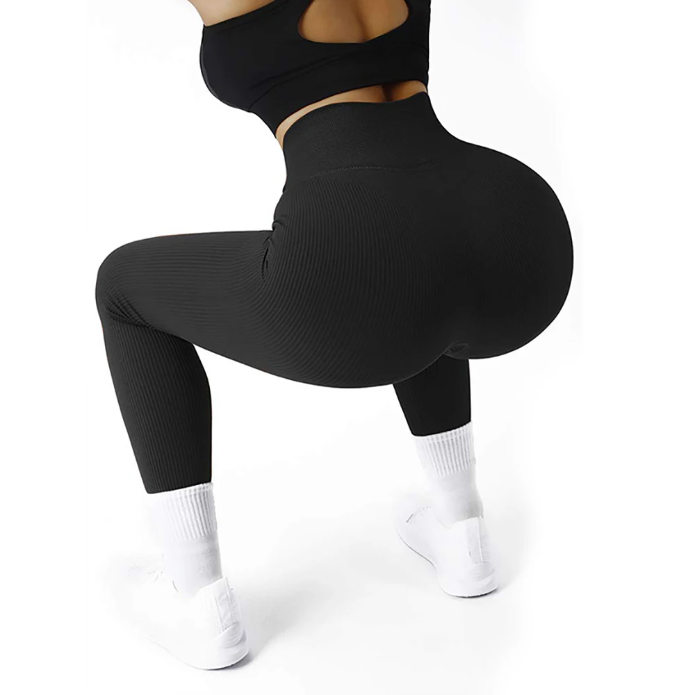 Color: Blue, Size: M - Sexy Gym Leggings Women Fitness Seamless Compression Leggings Women Running Outdoors Activewear Pants