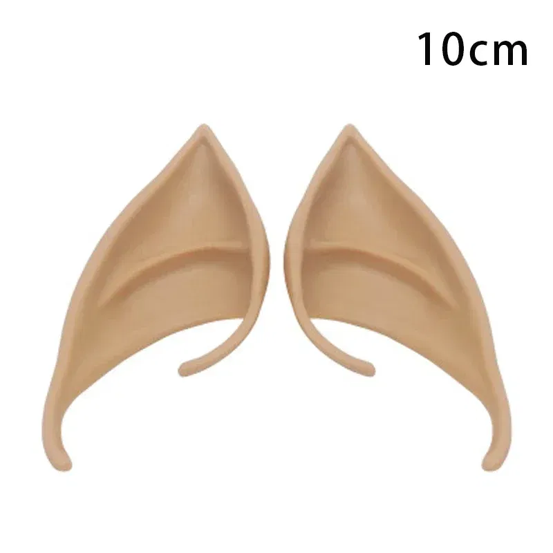 Color: Deep Sapphire - 1Pairs Cosplay Latex Fairy Angel Elf Ears Halloween Masquerade Party Costumes Halloween Party Decoration Supplies Photo Props