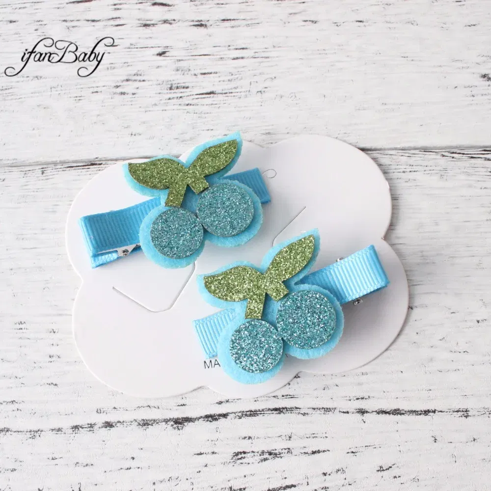 Color: WHITE - Girl Hair clips ,flower clips.Cute Children Accessories Hair pin