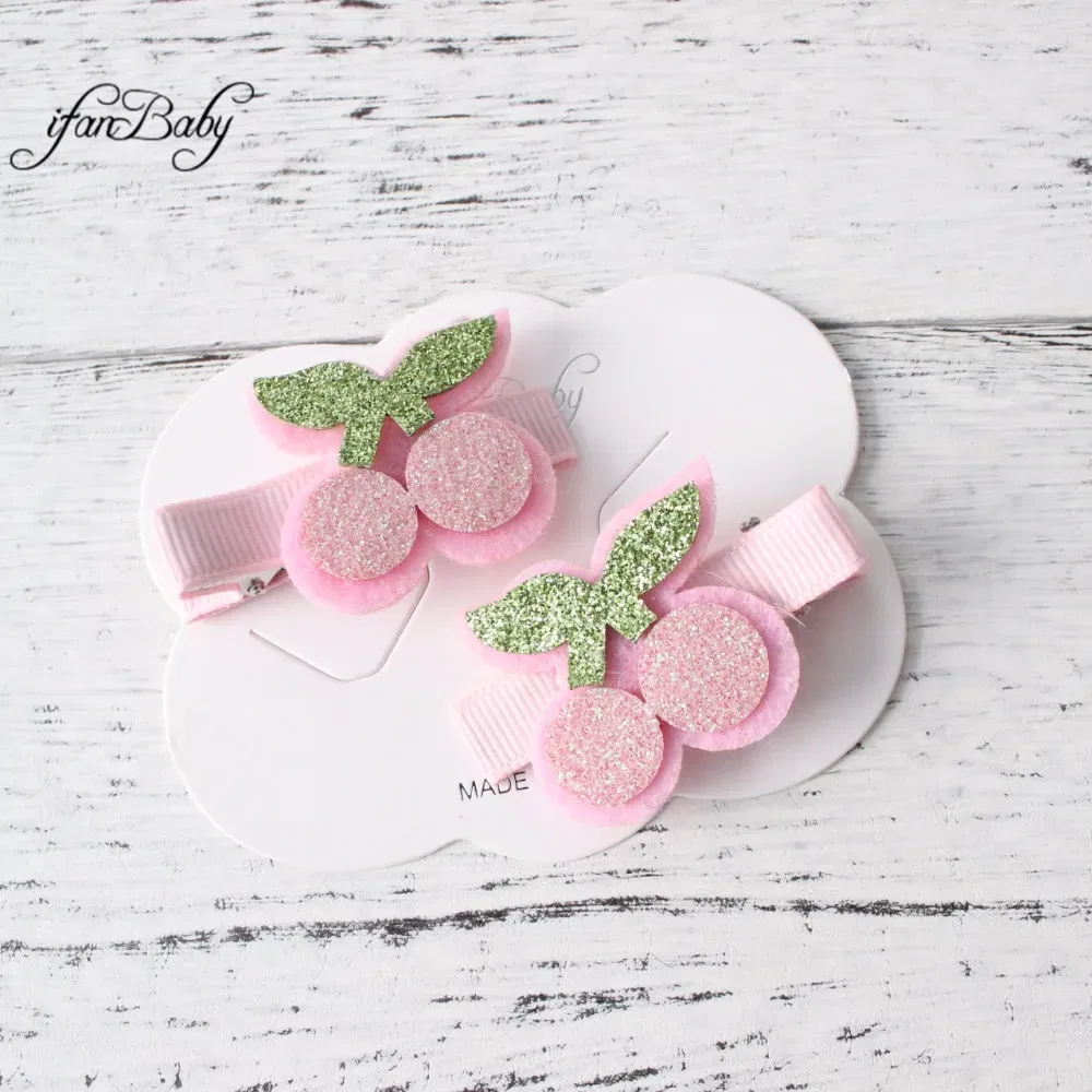 Color: WHITE - Girl Hair clips ,flower clips.Cute Children Accessories Hair pin