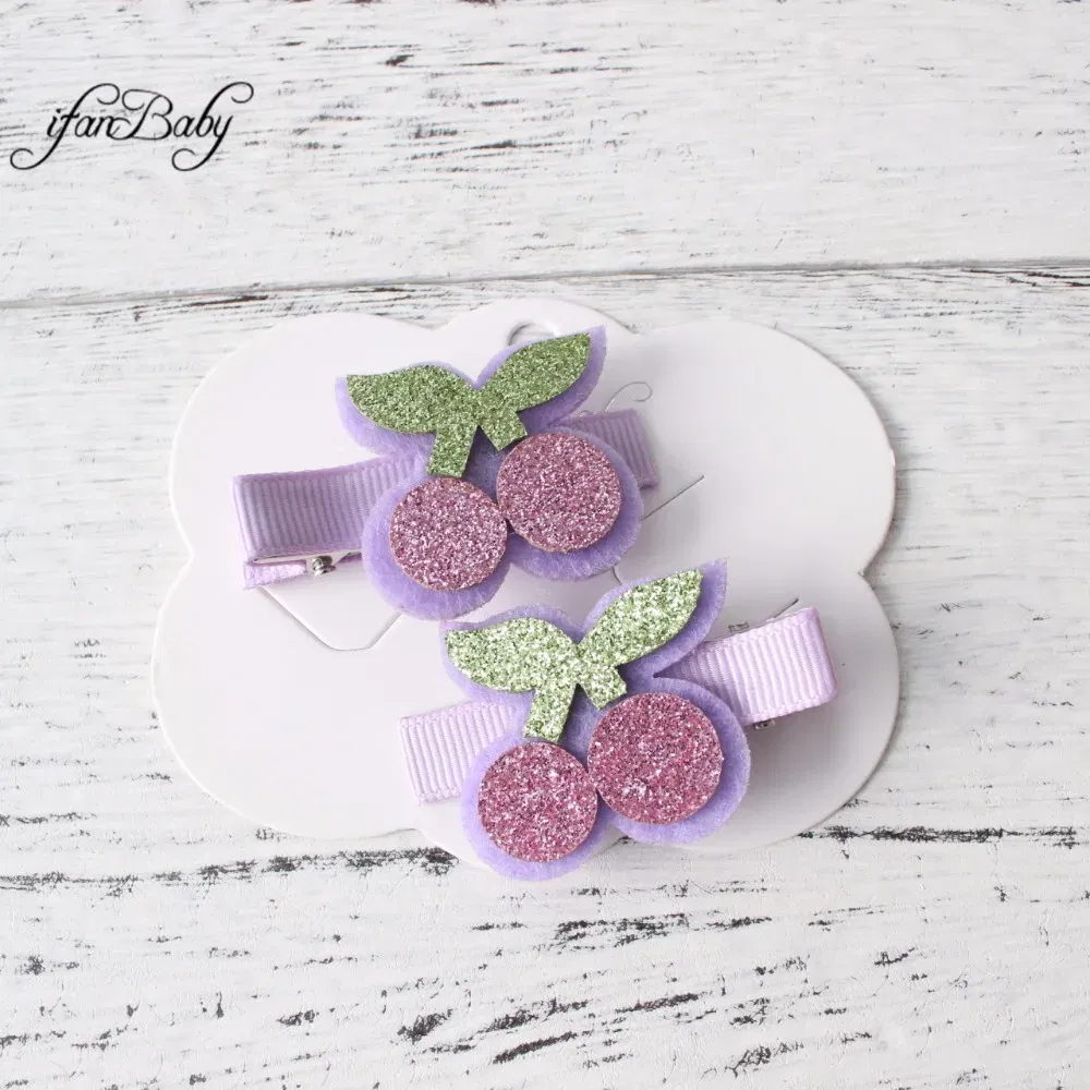 Color: WHITE - Girl Hair clips ,flower clips.Cute Children Accessories Hair pin