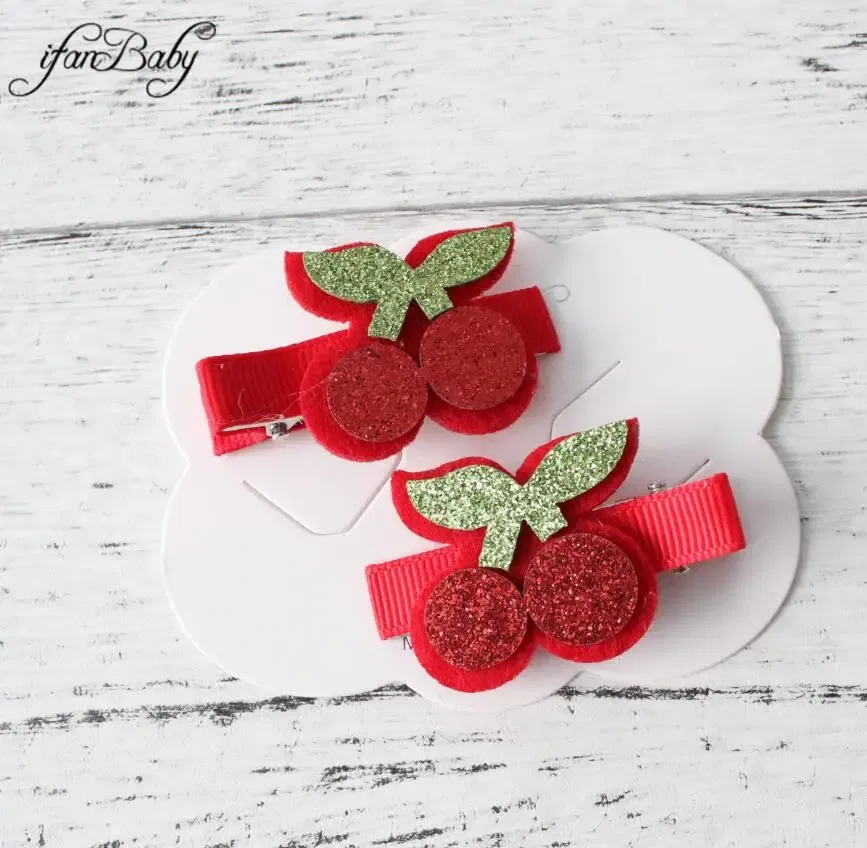 Color: WHITE - Girl Hair clips ,flower clips.Cute Children Accessories Hair pin