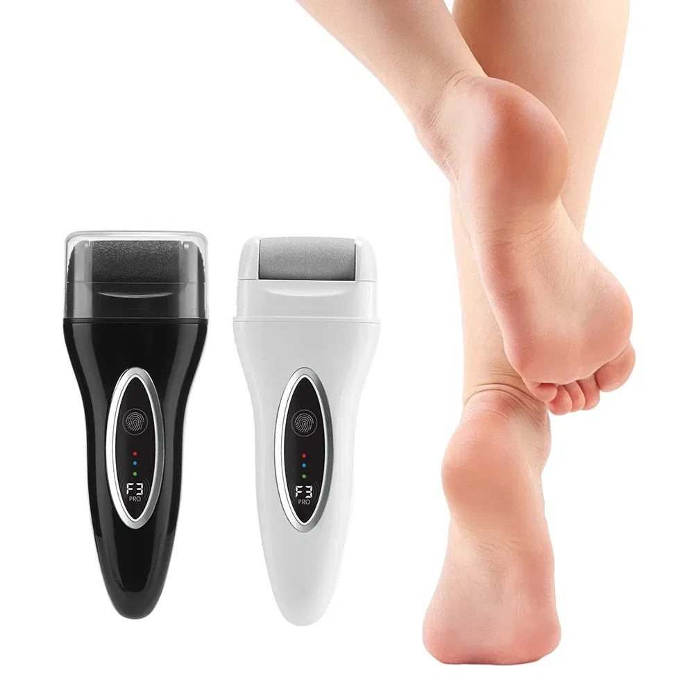 Color: Gold - Electric Foot File Pedicure Machine Callus Remover Rechargeable Foot Heel Cracked Dead Skin Scrubber Polisher Grinder Tools